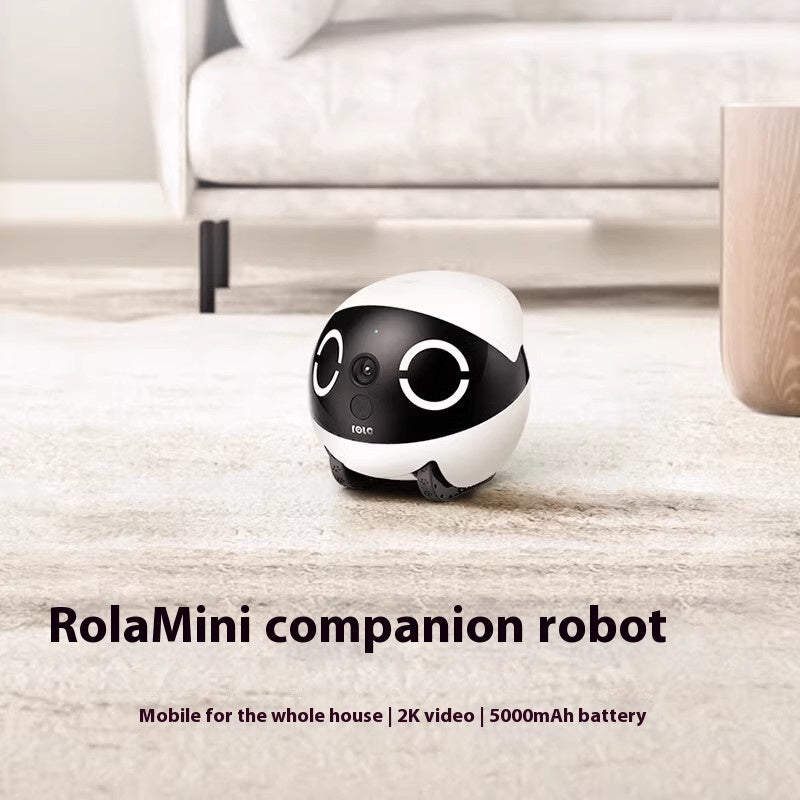 RolaMini Smart AI Companion Robot | 2K Camera, Auto Patrol & Voice Interaction