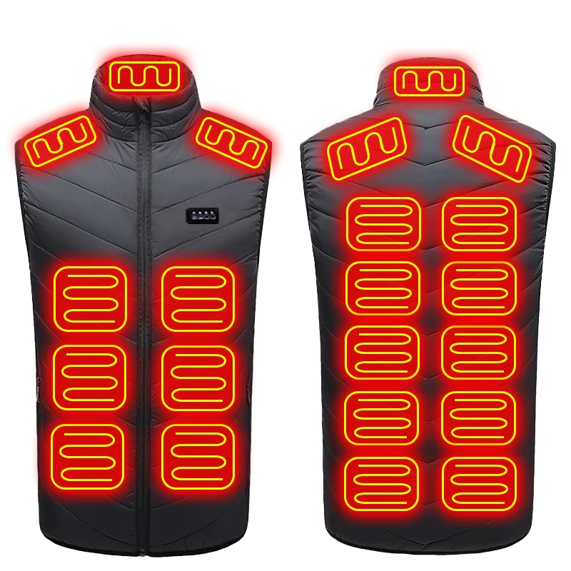 USB Heated Vest - Lightweight Winter Warming Jacket for Outdoor Use.