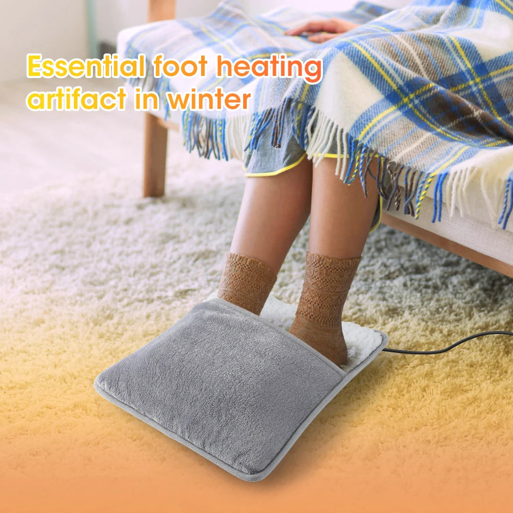 USB Electric Foot Warmer – Soft Plush Heated Foot Pad, Washable, Winter Comfort