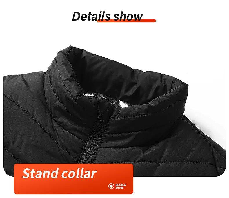 USB Heated Vest - Lightweight Winter Warming Jacket for Outdoor Use.