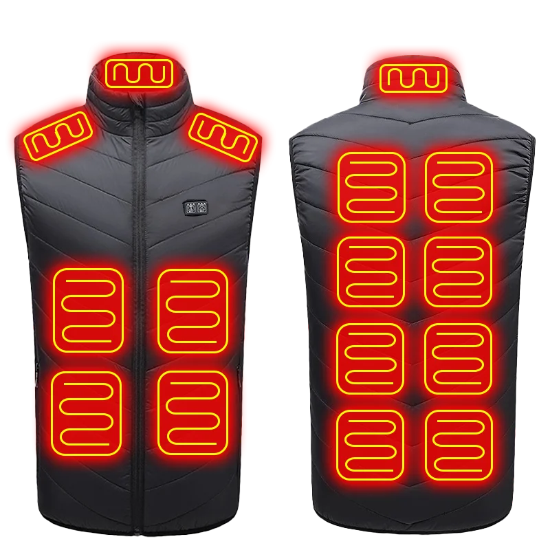 USB Heated Vest - Lightweight Winter Warming Jacket for Outdoor Use.