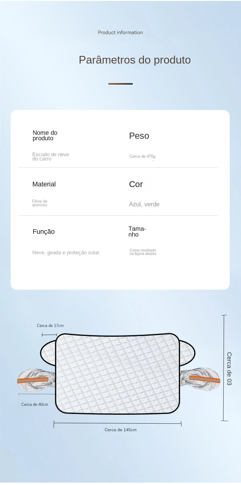 Magnetic Windshield Cover for Cars – All-Weather Snow & Sun Protection