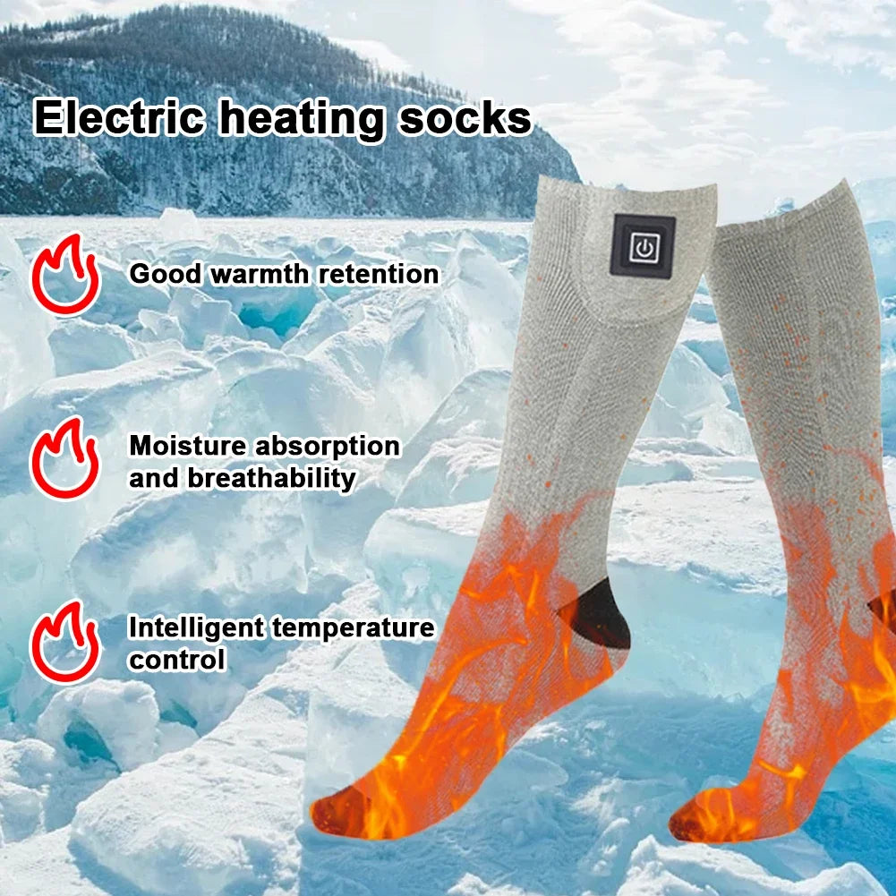 Electric Heating Socks | 3 Heat Levels | Winter Warm USB Thermal Socks