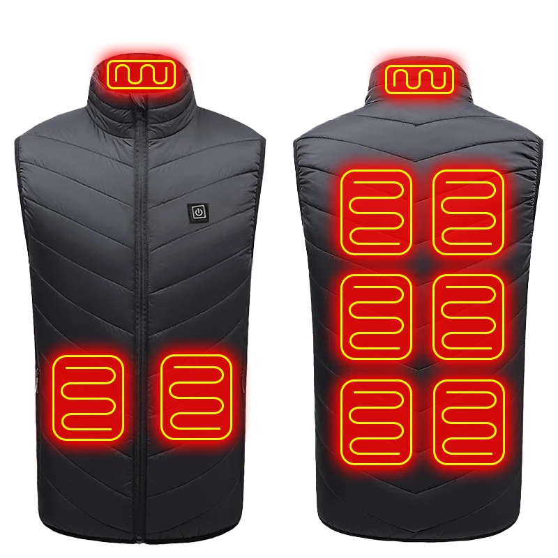 USB Heated Vest - Lightweight Winter Warming Jacket for Outdoor Use.