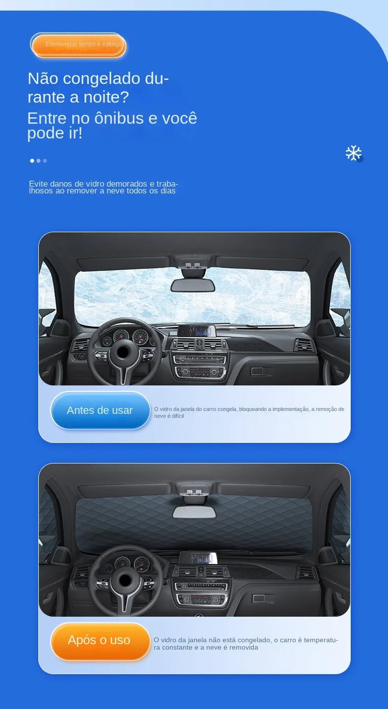 Magnetic Windshield Cover for Cars – All-Weather Snow & Sun Protection