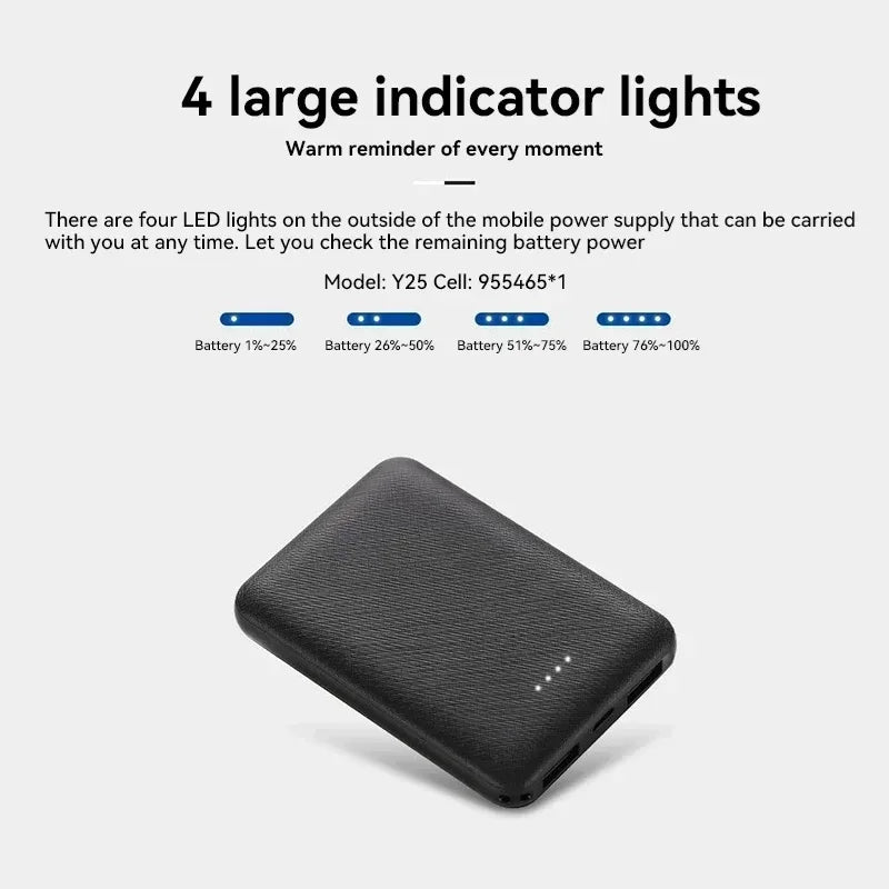 10000mAh USB Power Bank | Fast Charging Portable External Battery for Heated Vest & Devices