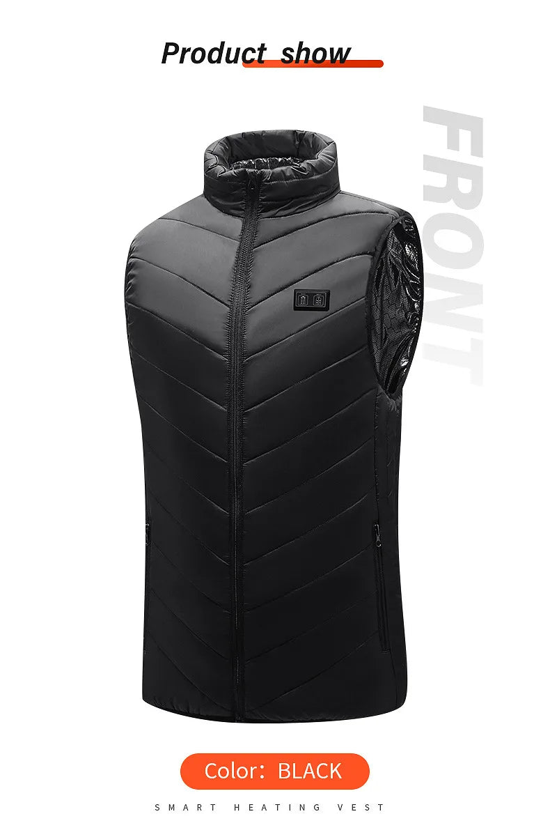 USB Heated Vest - Lightweight Winter Warming Jacket for Outdoor Use.