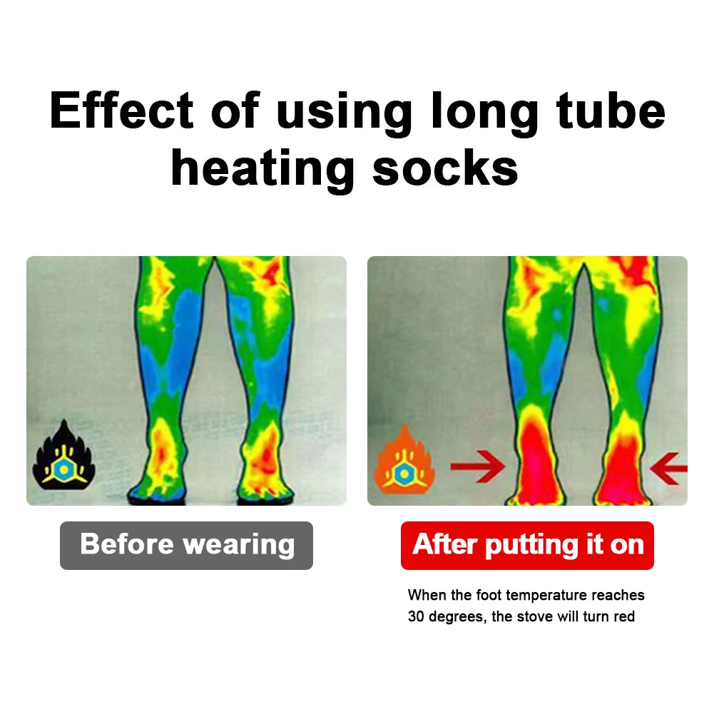 Electric Heating Socks | 3 Heat Levels | Winter Warm USB Thermal Socks