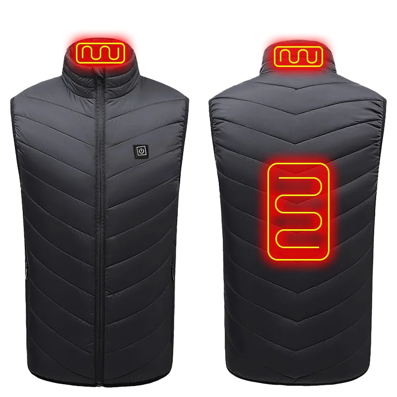 USB Heated Vest - Lightweight Winter Warming Jacket for Outdoor Use.