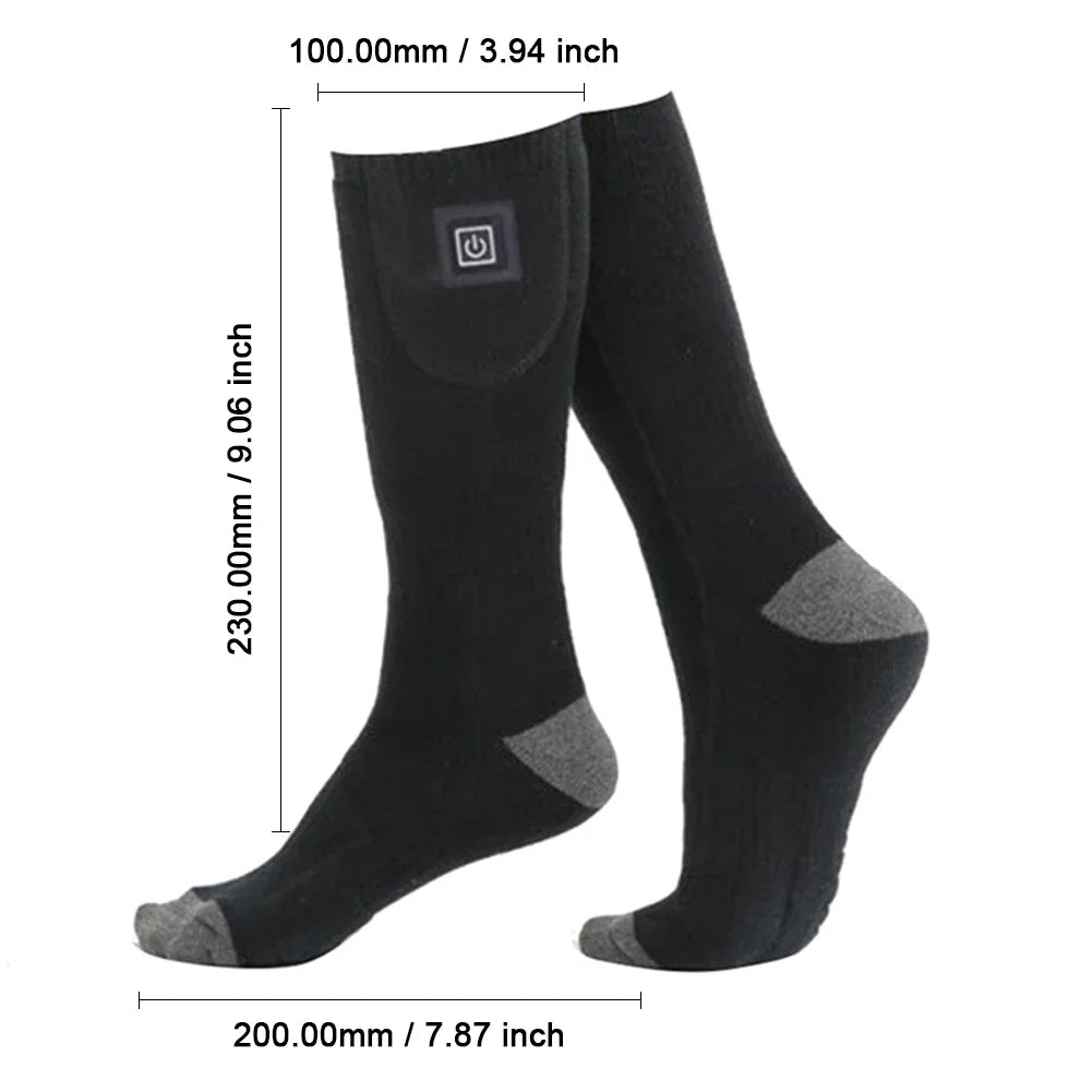 Electric Heating Socks | 3 Heat Levels | Winter Warm USB Thermal Socks