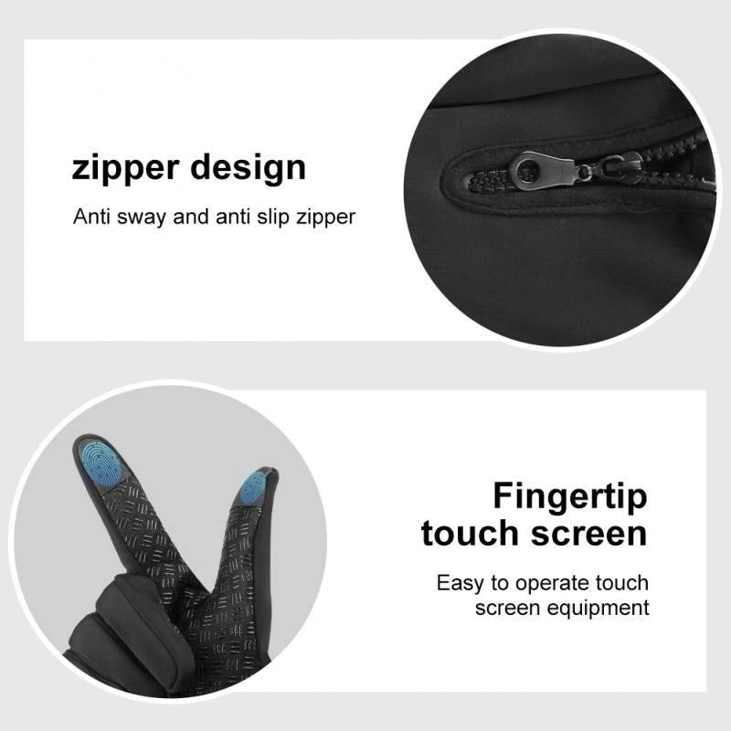 Waterproof Winter Touchscreen Gloves – Warm, Windproof, Anti-Slip for Outdoor & Cycling