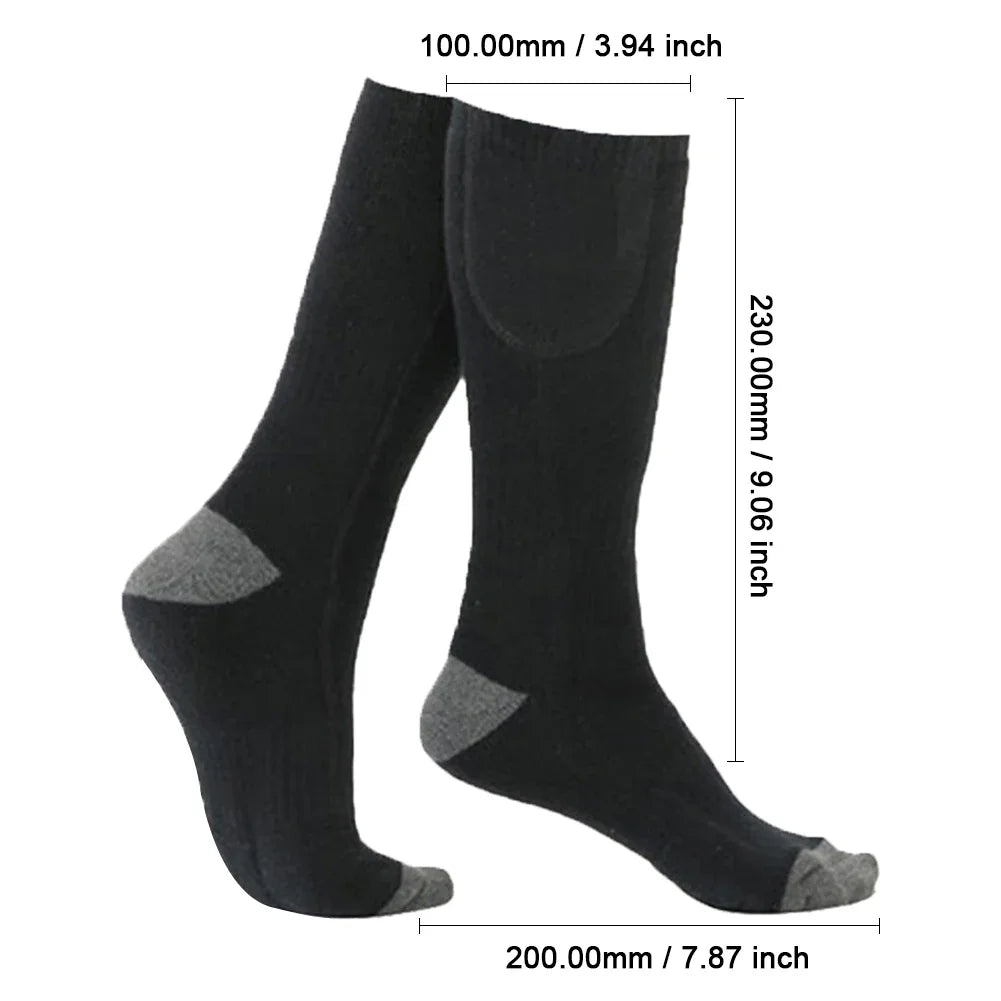 Electric Heating Socks | 3 Heat Levels | Winter Warm USB Thermal Socks