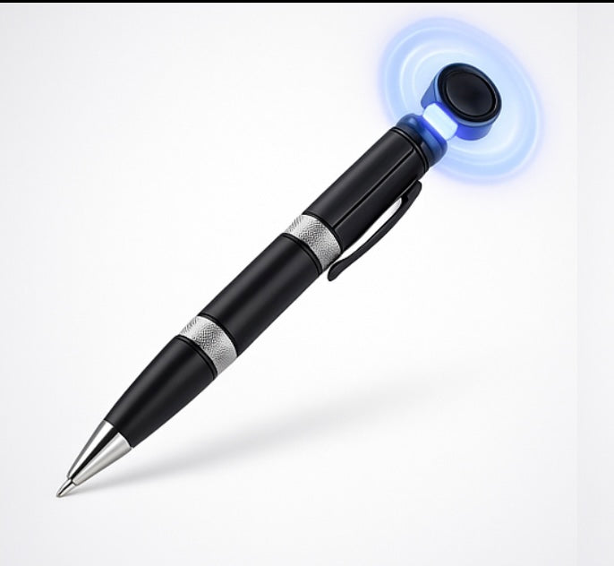 Relieve Stress Spinner Pen Gyroscope Decompression Light Ball Pen Shape Finger Gyro Writing Pen